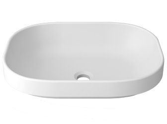Porcelanosa UNIQUE Unique B812 - 52x38 cm SE: Solid Surface Wastafels  